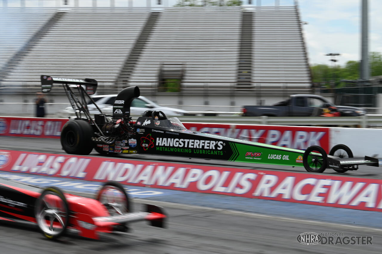 Stewart and Gordon shine during wild Cleetus & Cars event at Indy NHRA